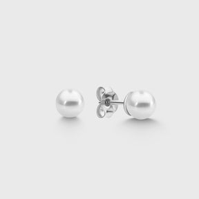 Pearl Balls M Stud - Silber