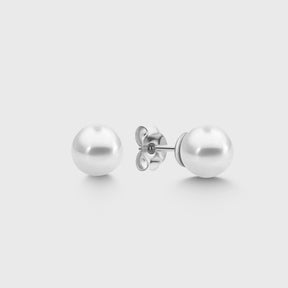 Pearl Balls L Stud - Silber