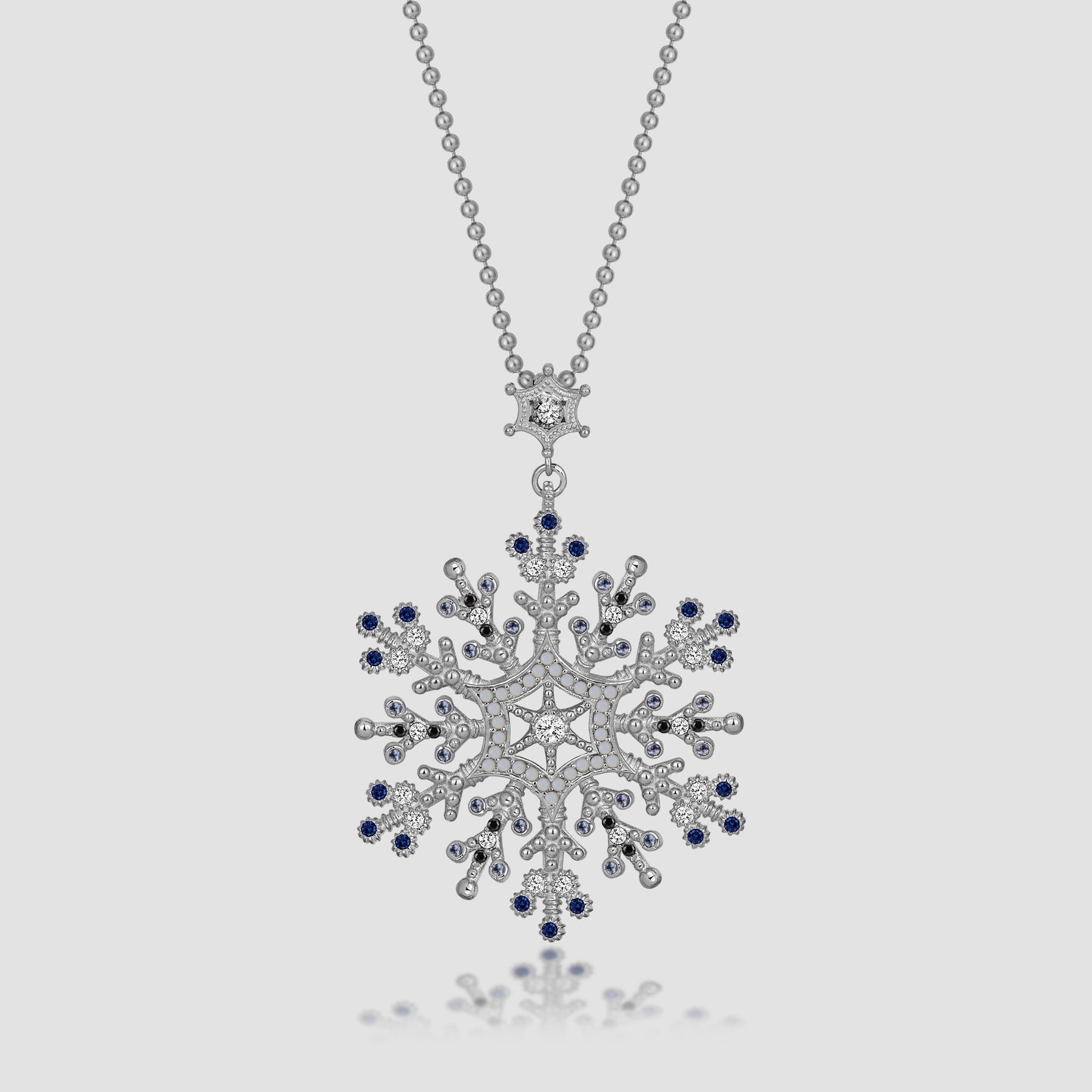 Snowflake Ice Halskette - Silber