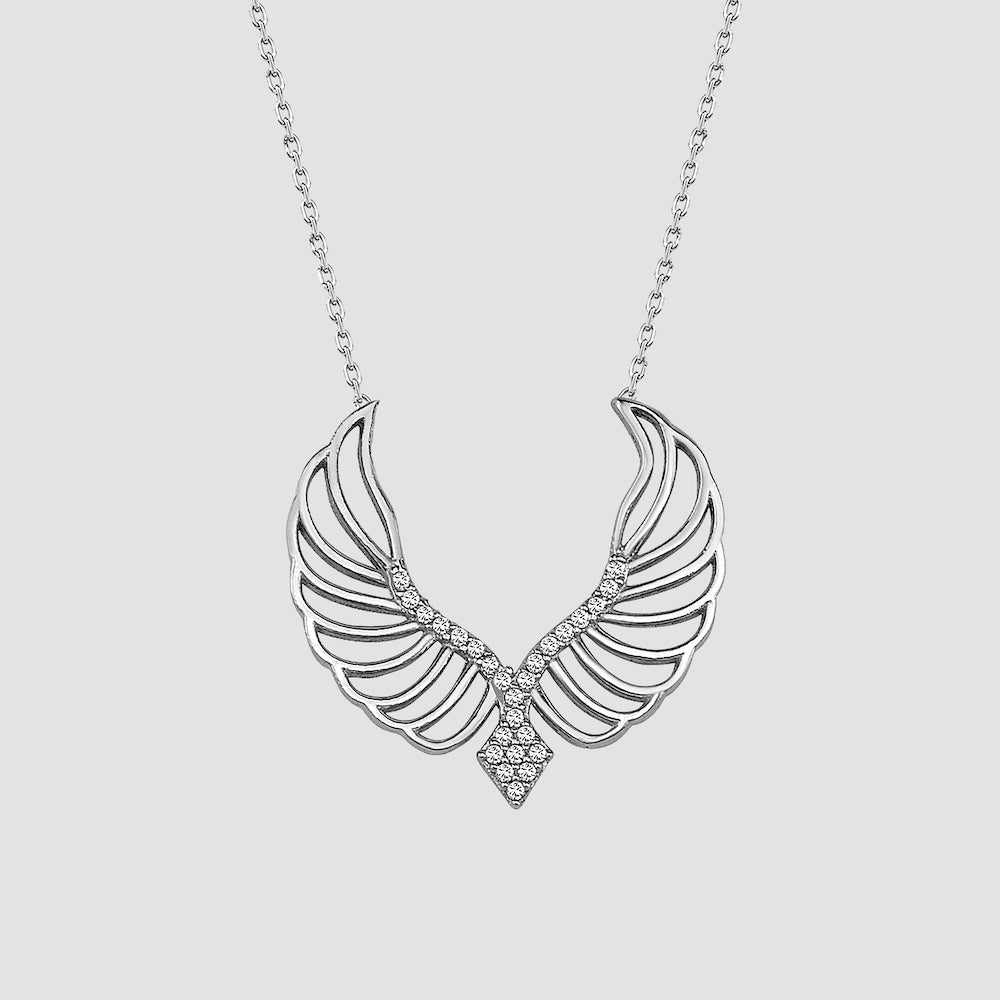 Angel Wings Halskette - Silber